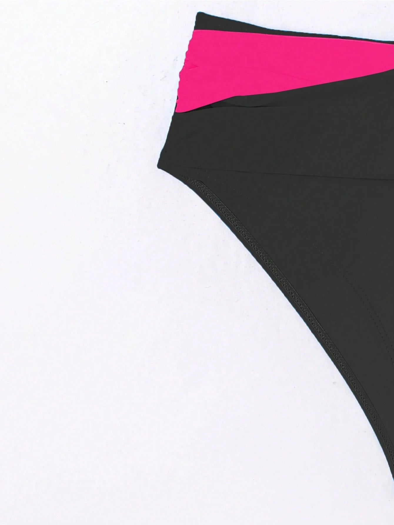 SHEIN Swim Conjunto de Bikini feminino com detalhe transversal em blocos de cores para o verão na praia