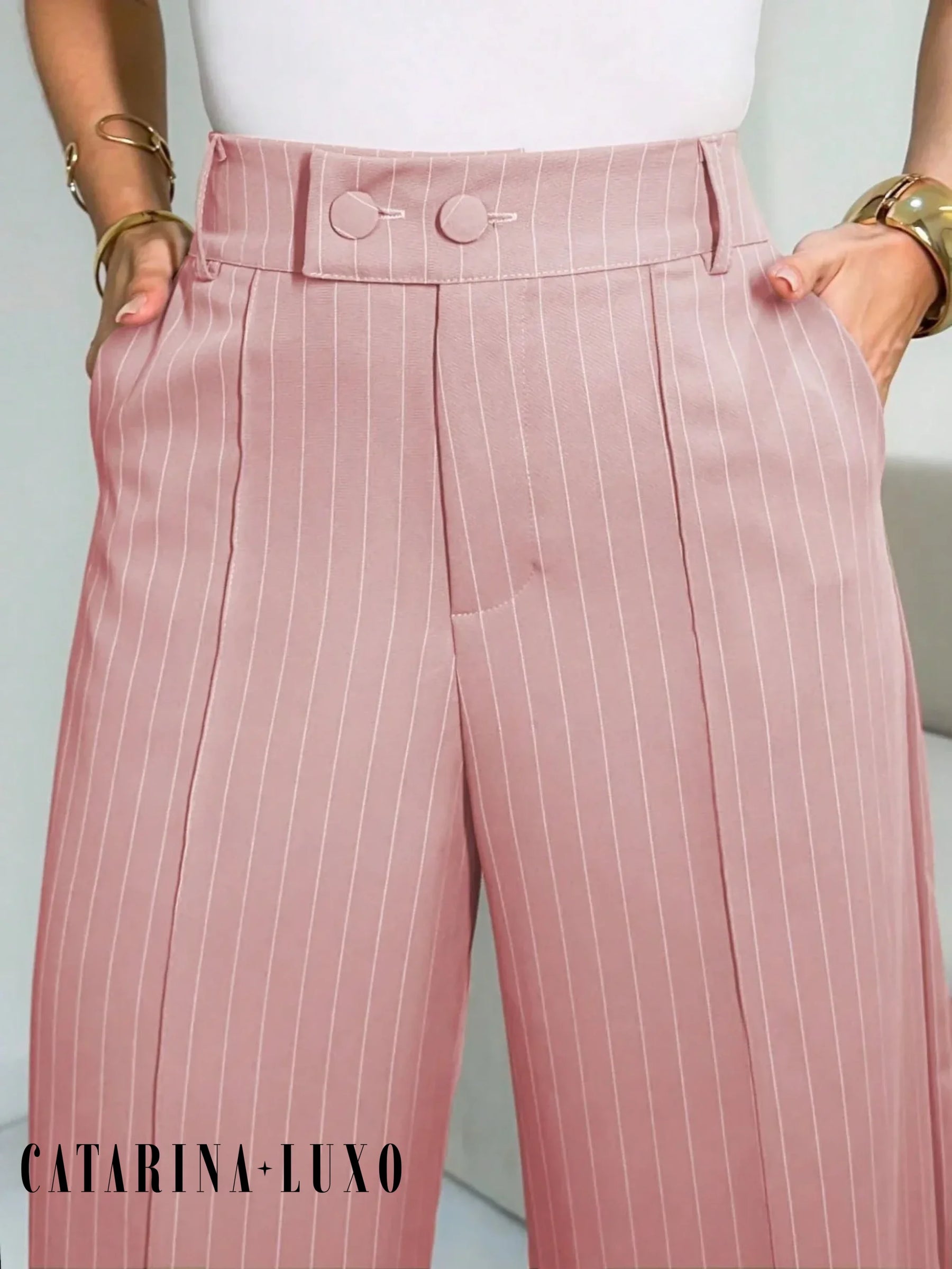 Calça Pantalona Cintura Alta Eliana