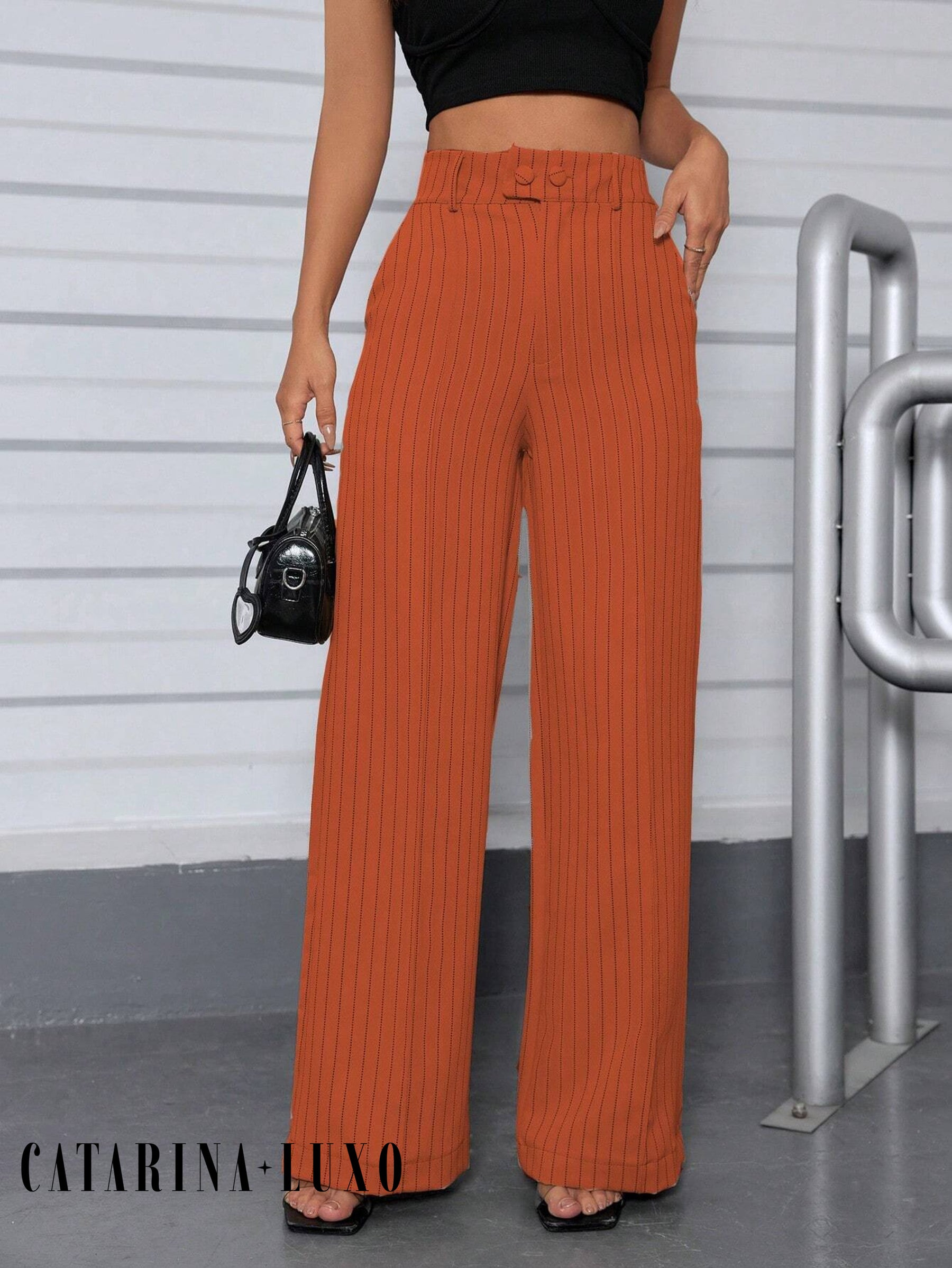 Calça Pantalona Cintura Alta Eliana