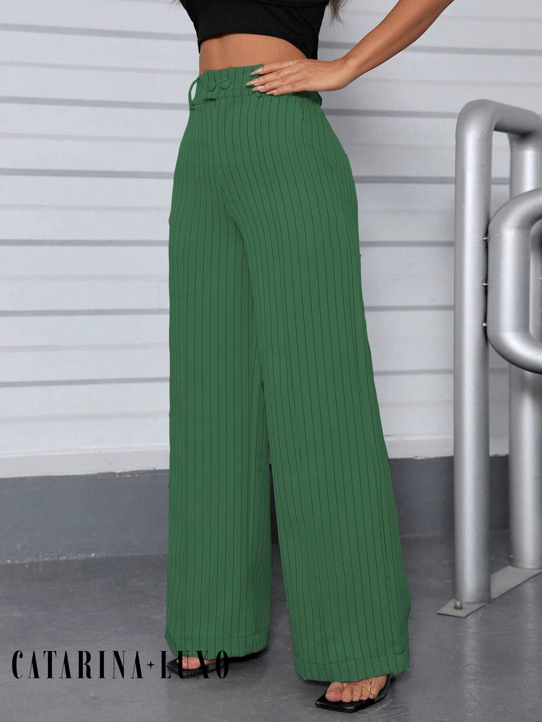 Calça Pantalona Cintura Alta Eliana