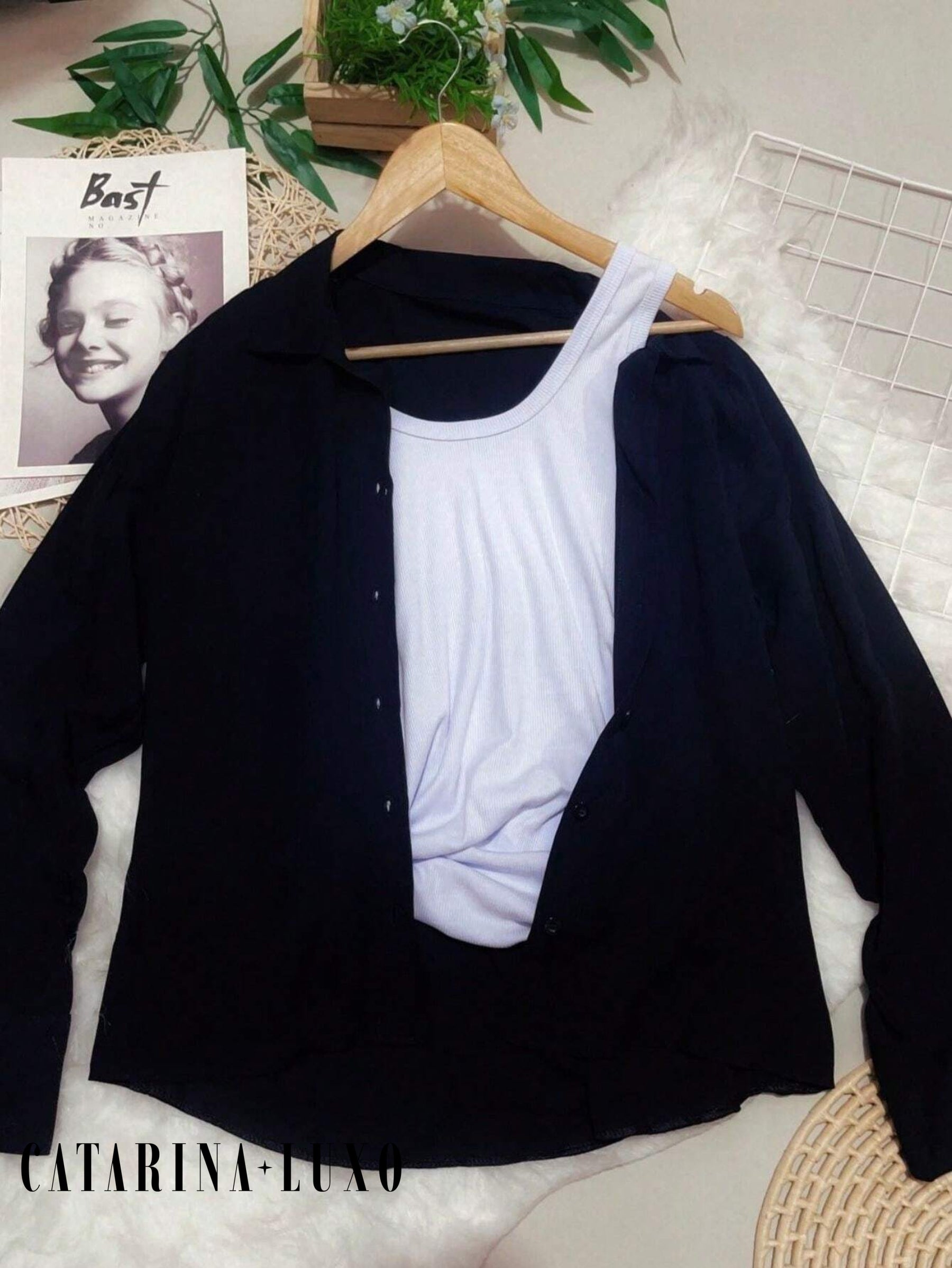 Camisa Social Manga Longa Com Botões Tatiane