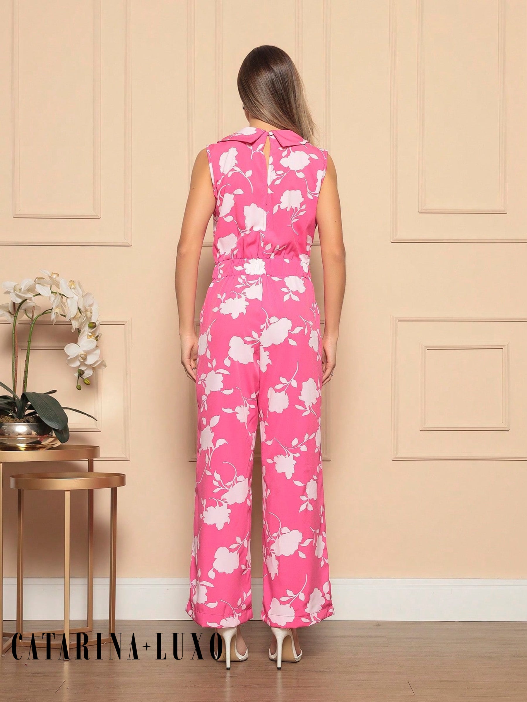 Macacão Longo Estampado Verônica