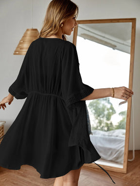 SHEIN Swim Laço Contraste Quimono