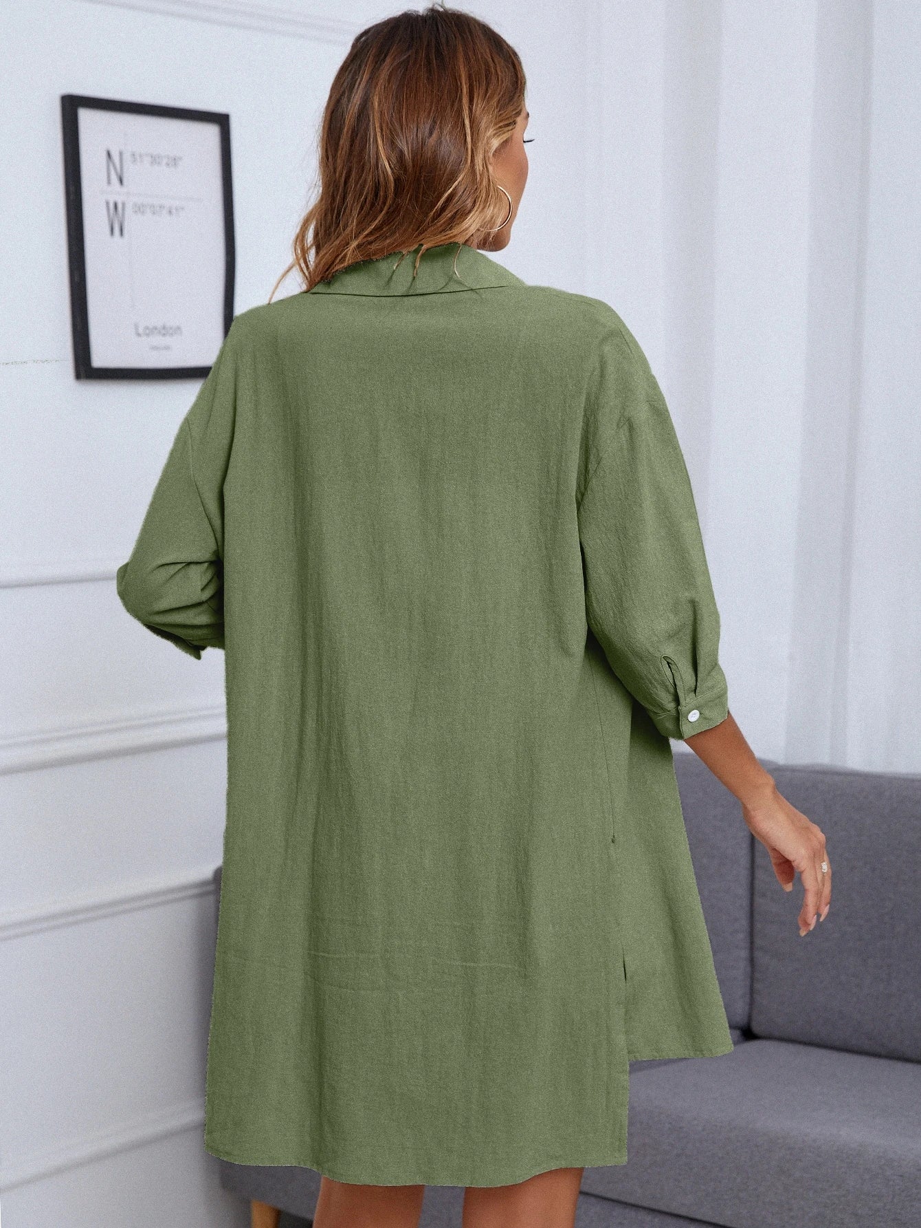INAWLY Não Trespassado Ombro caído Camisa & Conjunto de Bermudas