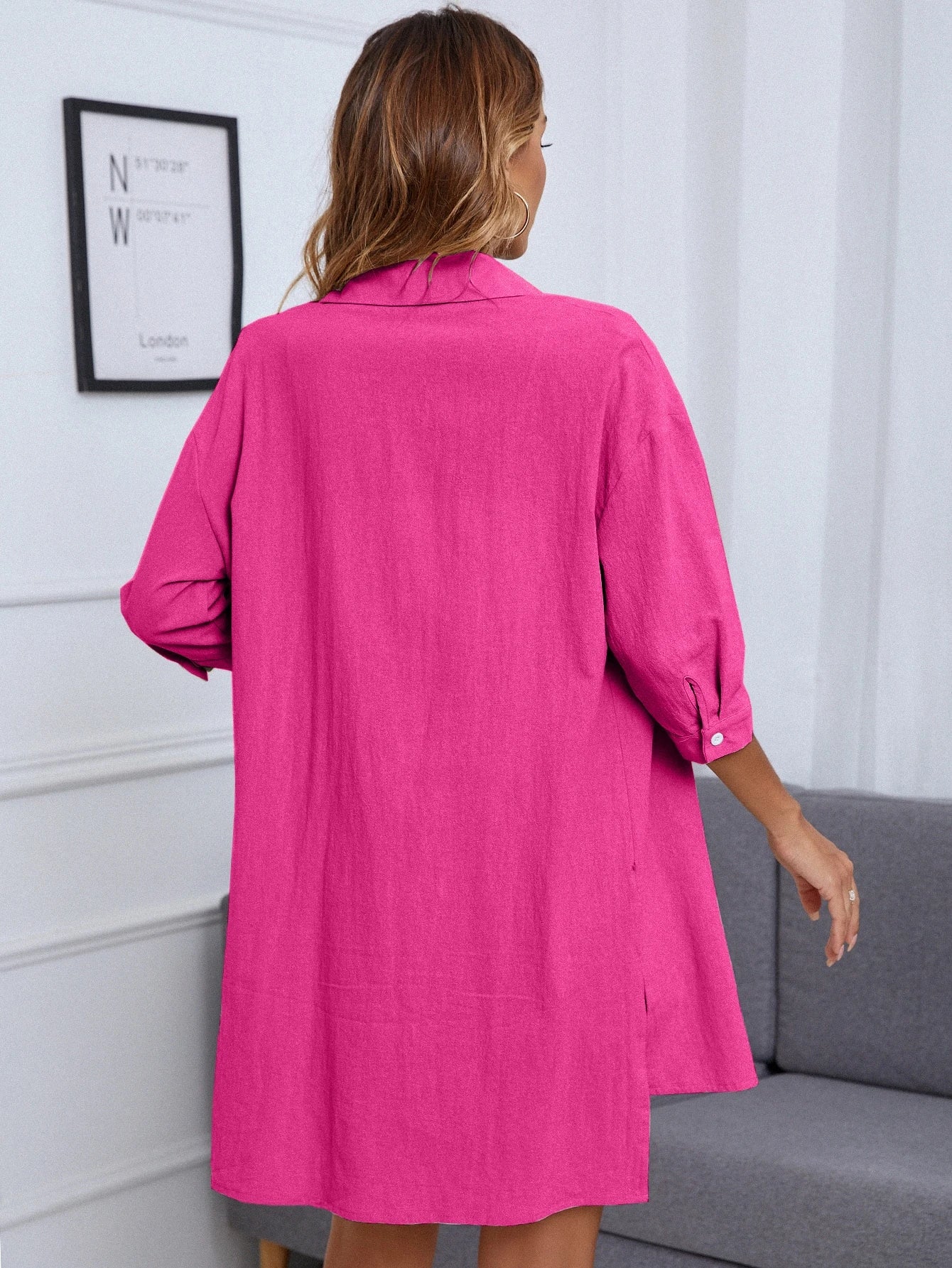 INAWLY Não Trespassado Ombro caído Camisa & Conjunto de Bermudas