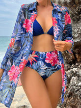 Swim Vcay Maiô Estilo Tankini com Estampa Tropical