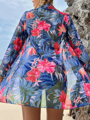 Swim Vcay Maiô Estilo Tankini com Estampa Tropical
