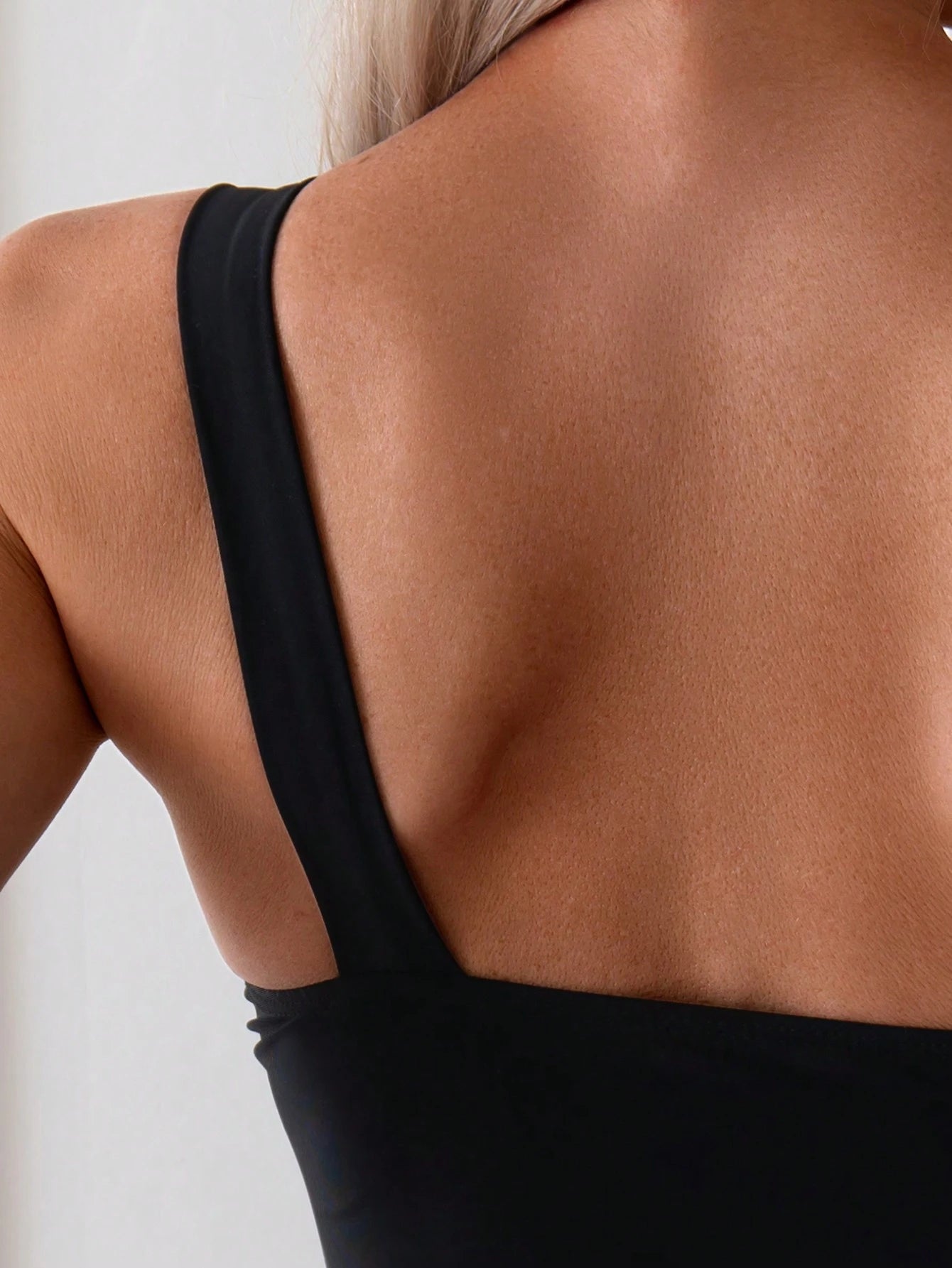 Swim Basics Maiô De Uma Peça Com Um Ombro Ajustado, Cor Sólida, Para Verão, Praia, Natação, Férias