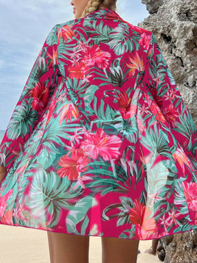 Swim Vcay Maiô Estilo Tankini com Estampa Tropical