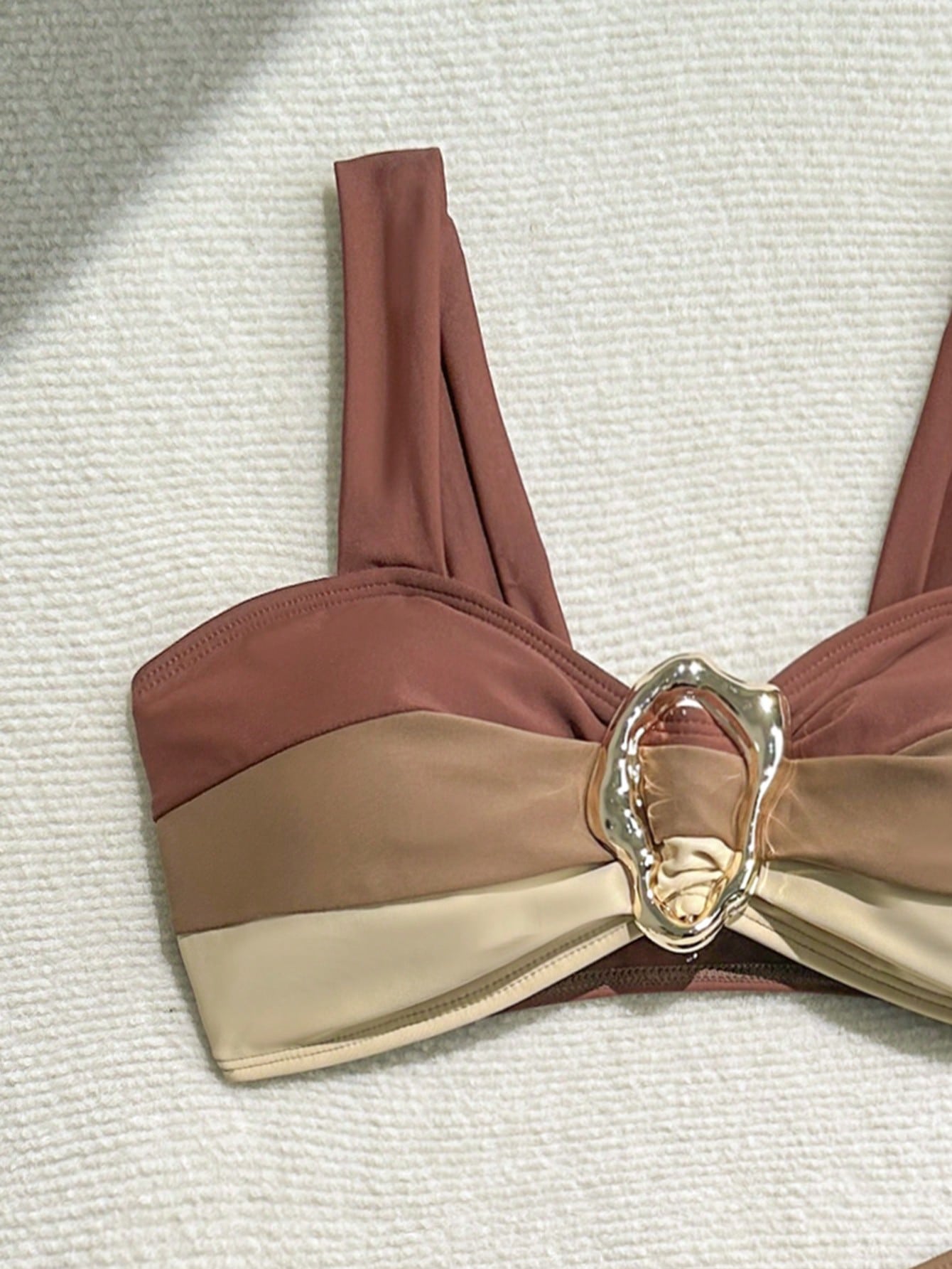 Swim Lushoire Novo Maiô Bikini Fashionista Sexy Recortado Colorido, Conjunto de Maiô de Cintura Alta, Maiô Retrátil Charmoso de Verão