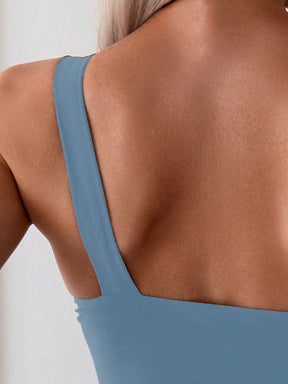 Swim Basics Maiô De Uma Peça Com Um Ombro Ajustado, Cor Sólida, Para Verão, Praia, Natação, Férias