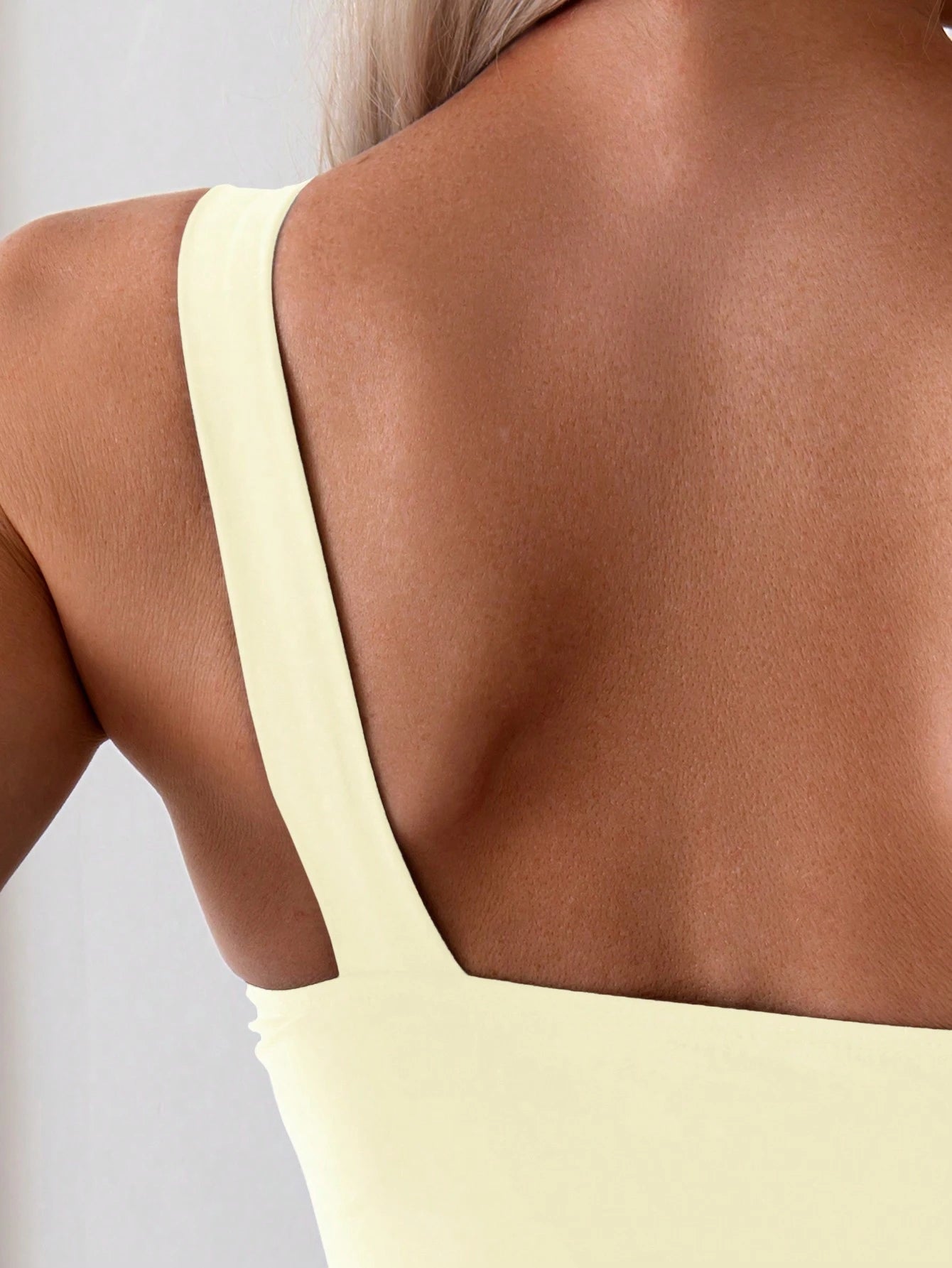 Swim Basics Maiô De Uma Peça Com Um Ombro Ajustado, Cor Sólida, Para Verão, Praia, Natação, Férias