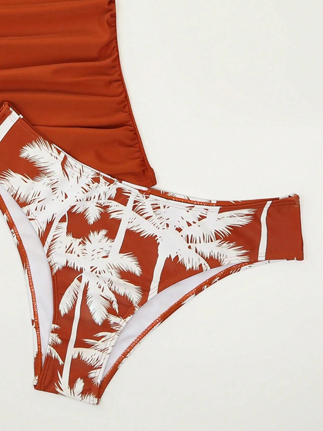 Swim Lushoire Conjuntos de Roupa de Praia Feminina, Colete, Camisole, Maiô Bikini, Elegante Estilo Retrô Férias 2 Peças, Decoração de Metal, Roupa de Praia de Verão