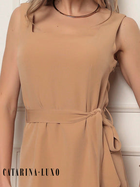 Vestido Alfaiataria Curto Amarrado Laís