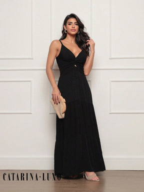 Vestido Longo Pipoca Layla Preto / P Vestidos Maxi Femininos