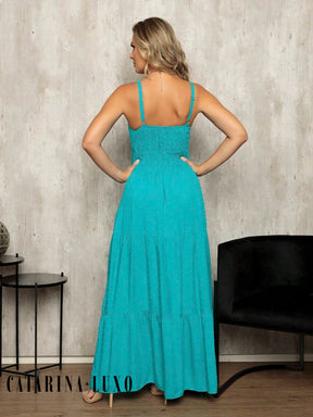 Vestido Longo Pipoca Layla Vestidos Maxi Femininos