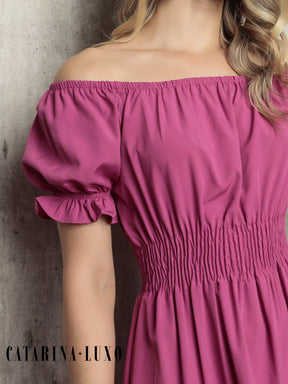 Vestido Midi Curto Larissa Vestidos Midi Femininos