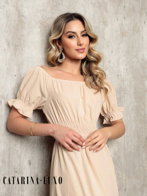 Vestido Midi Curto Larissa Vestidos Midi Femininos