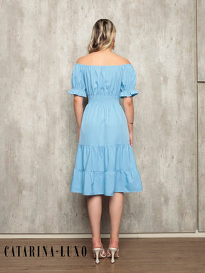 Vestido Midi Curto Larissa Vestidos Midi Femininos