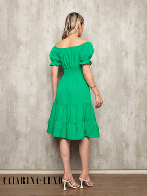 Vestido Midi Curto Larissa Vestidos Midi Femininos