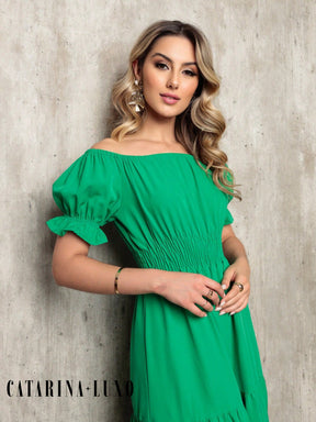 Vestido Midi Curto Larissa Vestidos Midi Femininos