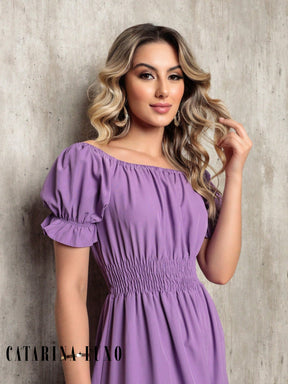 Vestido Midi Curto Larissa Vestidos Midi Femininos