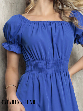 Vestido Midi Curto Larissa Vestidos Midi Femininos