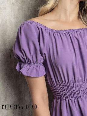 Vestido Midi Curto Larissa Vestidos Midi Femininos